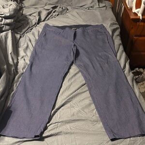 Lane Bryant Allie navy pinstriped pants
